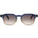 Square Sunglasses Unisex Acetate Frame Tinted Lenses Keyhole Bridge Sonnenbrille