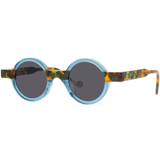 Round Sunglasses for Men Women Dual Tone Acetate Frame Small Lens Sonnenbrillen